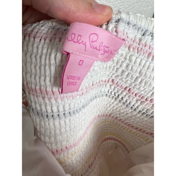 Lilly Pulitzer Striped Felicity Strapless A-Line Mini Dress Size 0 - Picture 7 of 9
